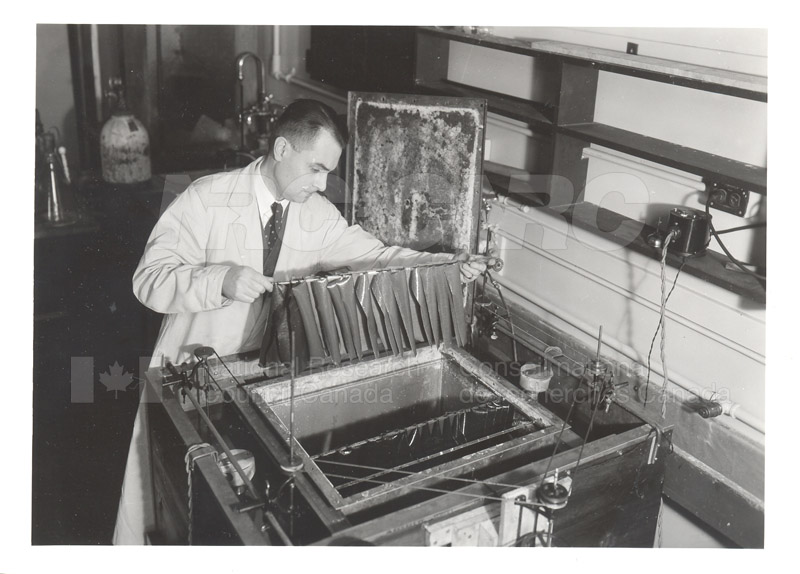 Apparatus for Accelerated Heat and Humidity Ageing Tests on Oilskins c.1940