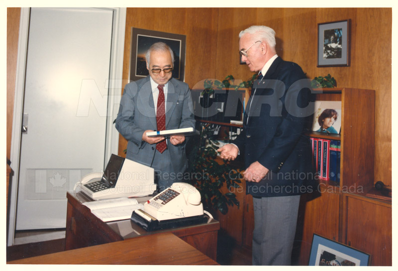 Visit of H.E.K. Kikuchi, Ambassador of Japan to NRC Feb. 27 '85 004