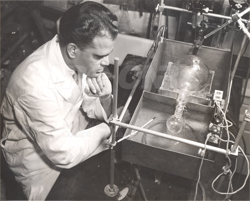 Fermentations and Enzymology- Dr. K.K. Reddi- with Vacuum Apparatus c.1954
