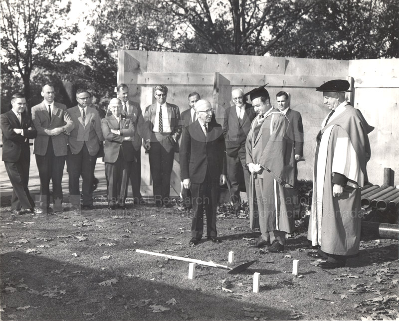 Dr. L. Marion Turns Sod at University of B.C. 1961