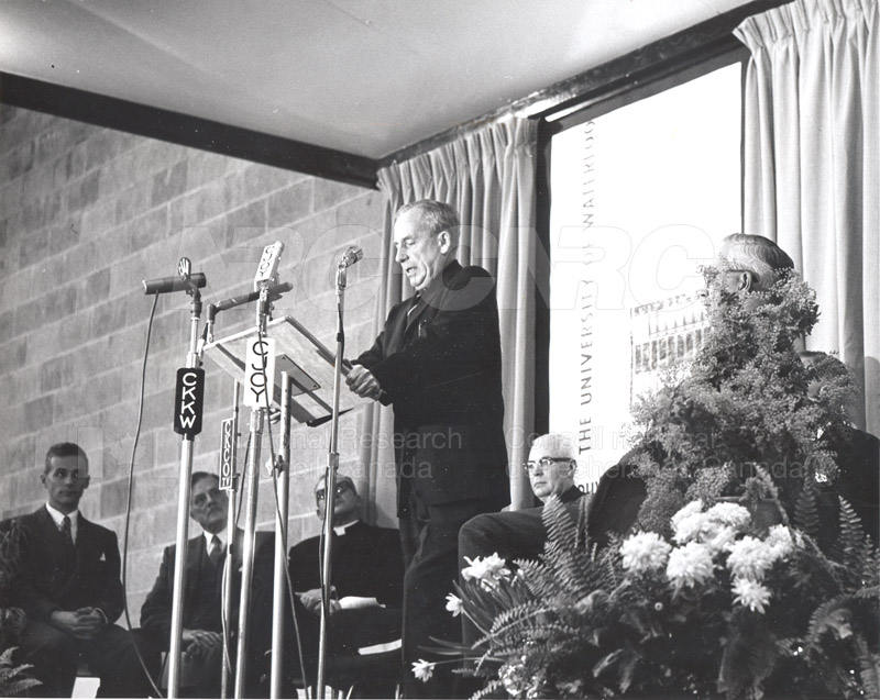 E.W.R. Steacie- Opening of Physics and Mathematics Building University of Waterloo Feb. 10 1960 002