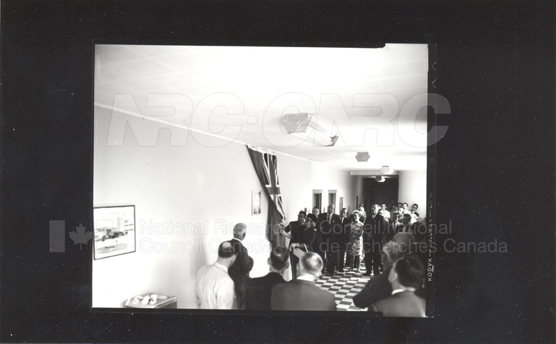 Dr. Broughton- Unveiling Photograph as a Memorial (Fuel & Lubricants Laboratory) 1964 001