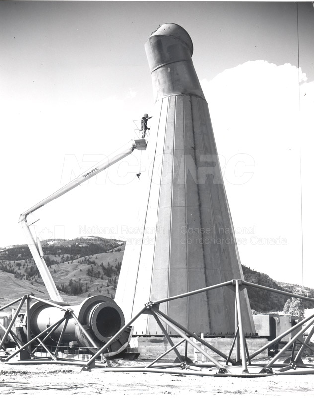 Observatoire fédéral - télescope de 25,6 mètres sous Construction c. 1965 001