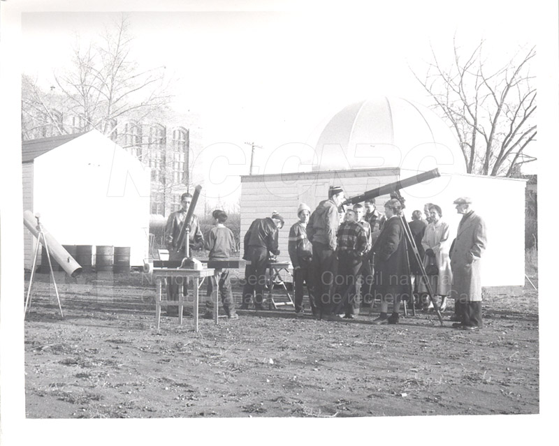 Observing the Transit of Mercury Nov. 14 1953