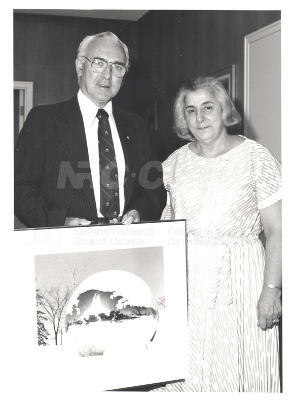 Presentation of 40 Year Service Award to Mrs. Helen Cuccaro 4 Sept. 1985 004