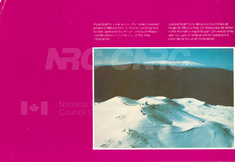 Brochure pour le télescope C-F-H 82-11-046