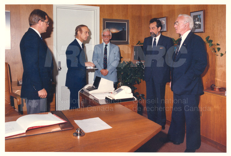 L. Rossi-Bernardi, President, National Research Council of Italy 4 Sept. 1985 001